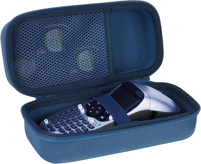 Storage Case Compatible with DYMO LetraTag 100H / 100H Plus Handheld Label Maker (Blue Case)