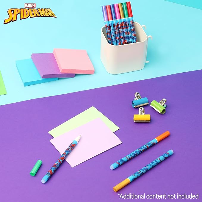 Disney Metallic Gel Pens for Kids, Colored Pens Pack of 10 School Supplies - Kids Gifts (Multi Spiderman)