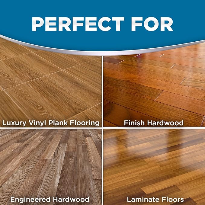 Weiman Hardwood Floor Cleaner for Finished Hardwood, Engineered Flooring, Vinyl & Laminate Surfaces - Streak-Free Shine, No Residue - 32 oz (2 PACK)