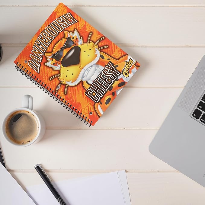 Cheetos Cute One Subject Spiral Notebook College Ruled, 3 Ring Single Subject Spiral for School Fun Cute Notebooks