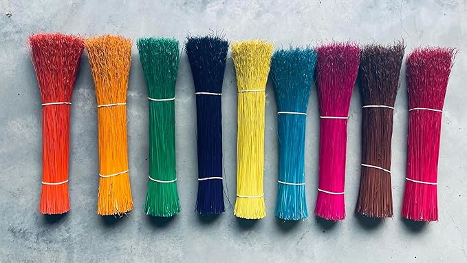 Craft Broomcorn 20" 1 Pound outsides/hurl (1 Pound, Blue)