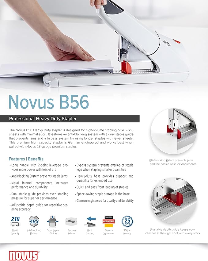 Novus Heavy Duty Staplers (200 Sheets)