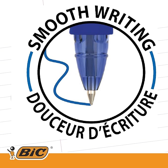 Bic 943440 0.3 mm Gel Ocity Illusion Gel Pen - Blue (Pack of 12)