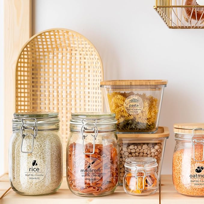 NIIMBOT Labels 3 Rolls Set for B1/B21/B31 Sticker Printer, 50x50mm (1.97'' x 1.97'') 150 Labels/Roll, Refill Labeling Tape for Home School Office Small Business (Clear Round)