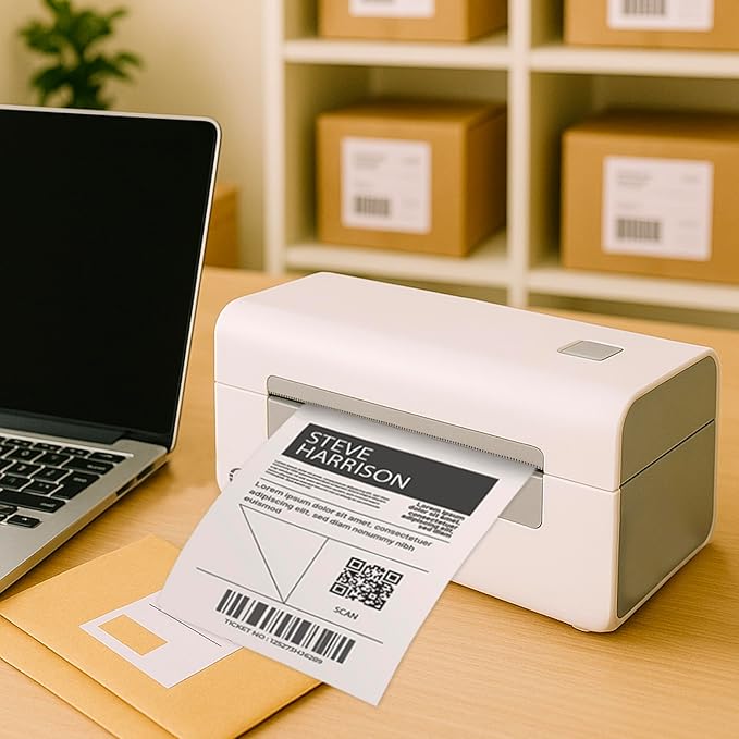 3nStar Direct Thermal Printer for Shipping Labels | 4x6 Product Labels | USB & Bluetooth | Wireless, Compact, Portable | Home & Business | LDT060B