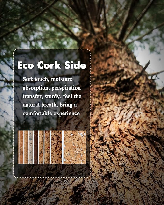 YSAGi Double-Sided Desk Pad, 35.4"x17"Leather Desk Mat, Eco Cork Desk Pad Protector,Large Mouse Pad,Waterproof Desk Blotter for Office/Home(Pink)