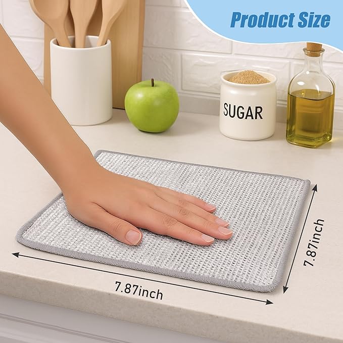 Non Scratch Wire Dishcloth Multipurpose 30PCS - Kitchen Wire Dishwashing Rag Sets Bathroom Home Steel Wool Scrubber Essentials Towels Cleaning Pads Supplies,for Dishes Sinks, Dishes, Stove Top Tools