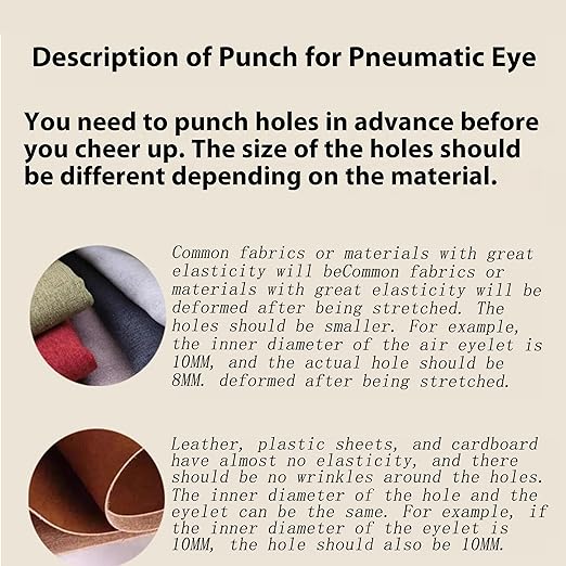 Yctze Eyelet Hole Punch Die Tool, Hole Punch Tool Household Accessories Eyelet Punch Die Tool Hole for Leather Clothing (1400#17mm)