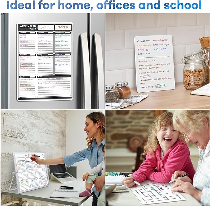 maxtek Dry Erase Markers Ultra Fine Tip, 0.7mm, Low Odor,12 Count Whiteboard Markers, 8 Assorted Colors