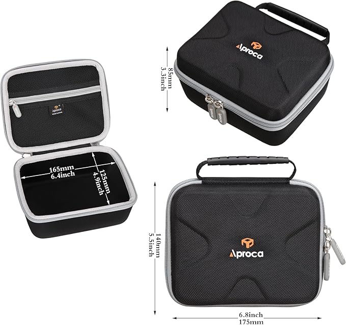 Aproca Storage Case Compatible with Brother PT-M95 P-Touch Monochrome Label Maker, Portable Hard Bag for 4 Label Tapes (Case Only)