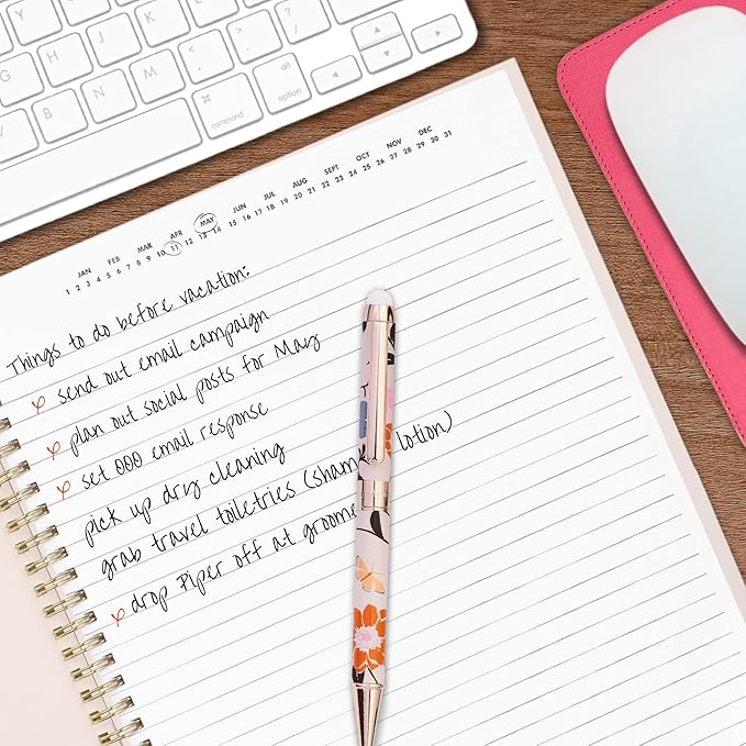 Kate Spade New York Large College Ruled Notebook, 11" x 9.5" Spiral Notebook with 160 Pages