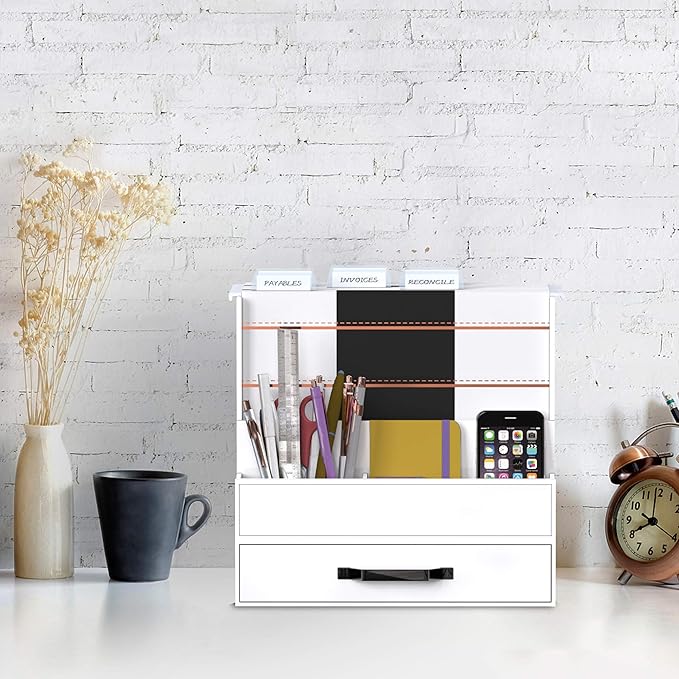 CharaVector Hanging File Folders Letter Size Assorted Durable Refined Design Decorative Hanging File Folder Set, 1/5-Cut Adjustable Tabs, 30pcs for Cabinet,File Organizer, Gold Stripes