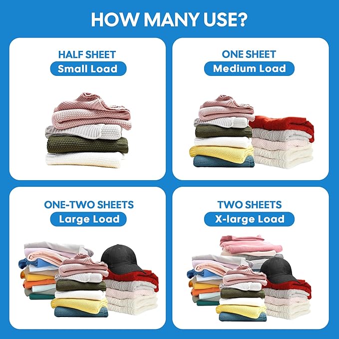 Laundry Detergent Sheets, 160 sheets, Fresh linen Scent, Hypoallergenic and Eco-Friendly Laundry Strip, Perfect for Travel Camping,Apartments, Dorms