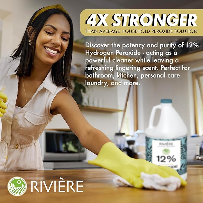 Rivière 12% Hydrogen Peroxide, 2 Gallons