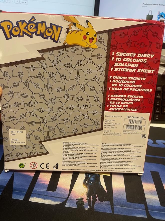 Pokemon Journal Set for Kids Teens Diary with Lock or Notebook with Pen Secret Diary School Supplies Pikachu Cute Stuff Gifts for Kids(Multi Notebook Set)