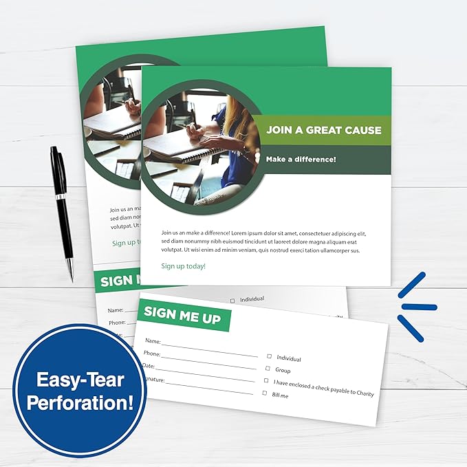 PrintWorks Professional 3 1/2" Horizontal Perforated Paper 8.5” x 11” - Perfect For W-2, 1099, & Statement Use - Made in the USA - 2500 Sheets - 24 lb - Printer Compatible - White (04130C)