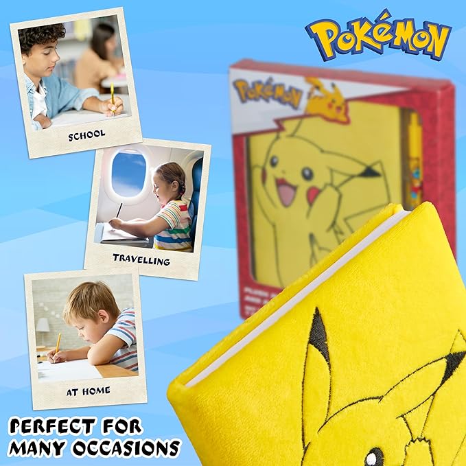 Pokemon Journal Set for Kids Teens Diary with Lock or Notebook with Pen Secret Diary School Supplies Pikachu Cute Stuff Gifts for Kids(Notebook/Ballpen Set)