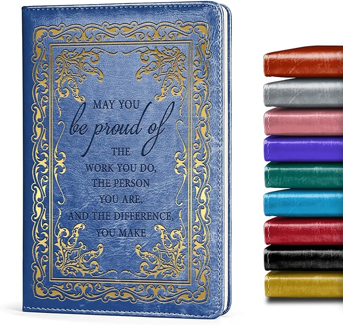 LBWCER Thank You gift May you be proud of the work you do, for Volunteer Staff Coach Nurse Teacher Social Worker Notebook Gift Thank You Gift Travel Journal (May blue)