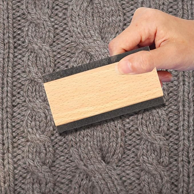 Boao 2 Pcs Wool Comb Laundry Sweater Cashmere Comb Removes Pills and Fuzz from Clothing Pill Remover for Scarves, Wool Coats, Pant Legs, Knits and Woolens