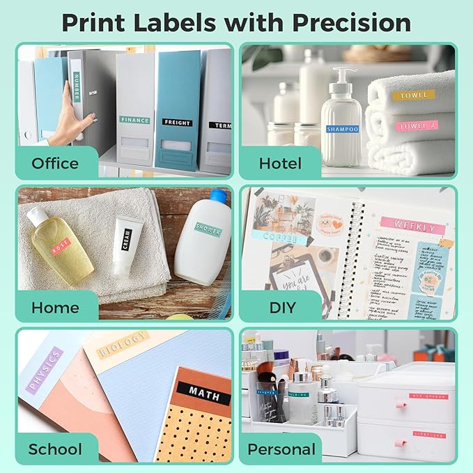 Vixic Embossing Label Maker, Retro Manual Label Makers Embossed, Old School Emboss Label Maker Punch, Handheld Embosser with 5 Rolls 3D Embossing Tapes, Labeler for DIY Crafting Kitchen Office Kids