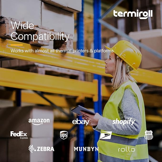 4x6 Direct Thermal Labels - Non-Perforated - 350 Labels/Roll - Compatible with Most Direct Thermal Printers Rollo, Zebra - Strong Adhesive, BPA-Free, Commercial Grade (4"x6", 350, Count)