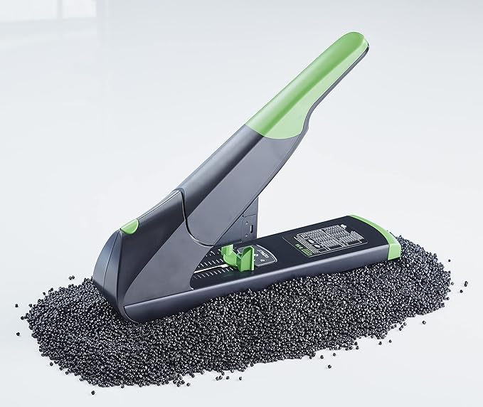 Novus B56 re+New Heavy Duty Stapler, 200 Sheet Capacity, Made of 82% Recycled Plastic, German Engineered, Adjustable Guide, 25 Yr. Warranty, Black (023-0066)