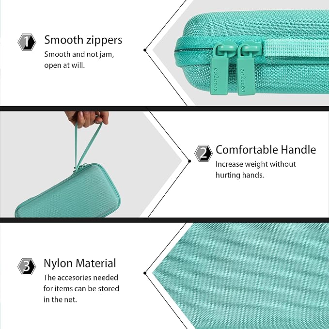 co2CREA Carrying Case for Texas Instruments TI-84 Plus CE Python Enhanced/TI-84/TI-Nspire CX II CAS/TI-Nspire CX II/TI-83 Plus/TI-89 Titanium/TI-85/TI-86 Color Graphing Calculator, Mint Case