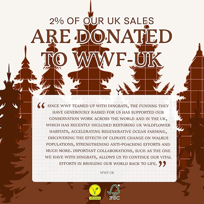 Dingbats* Wildlife Lined Writing Journal Notebook A5 - Vegan Leather Hardcover - Ideal for Work, Travel - Pocket, Elastic Closure, & Bookmark