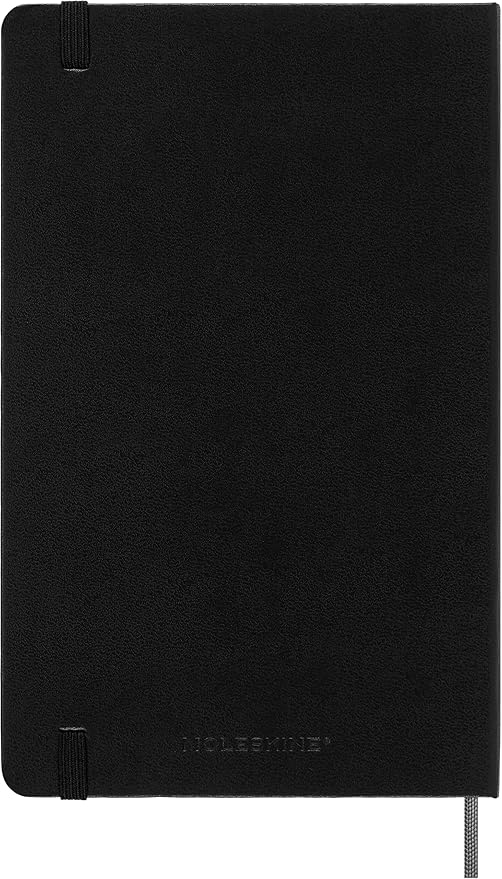 Moleskine Smart Notebook, Large, Plain, Black, Hard Cover (5 x 8.25)