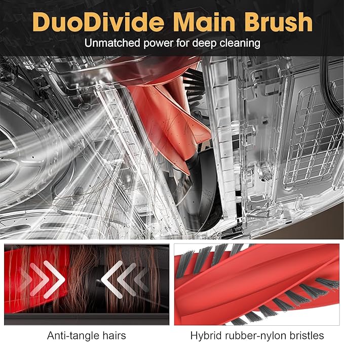 DrRobor 25PCS Qrevo S5V Replacement Accessories Kit Compatible with Roborock Qrevo Curv/Curv S5X/Qrevo Edge/Edge S5A Includes Dual Main Brush, HEPA Filters, Mop Pads, Side Brushes, Dust Bag and Tools
