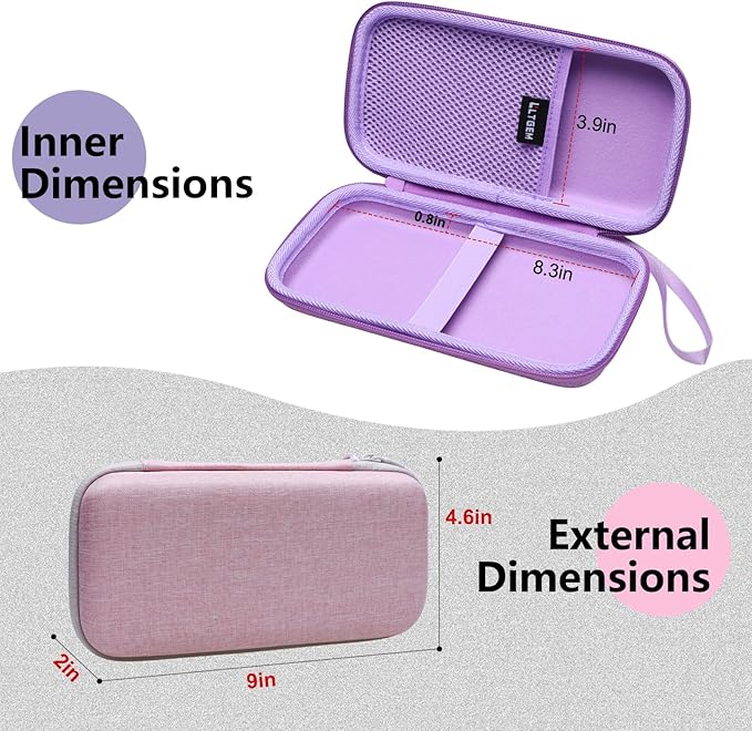 Hard Case Compatible with Texas Instruments TI-84 Plus CE/TI-84 Plus/TI-Nspire CX II CAS/TI-Nspire CX II/TI-83 Plus/TI-85 /TI-86 /TI30xs /TI36X Pro/TI 34 Color Graphing Calculator (Black)