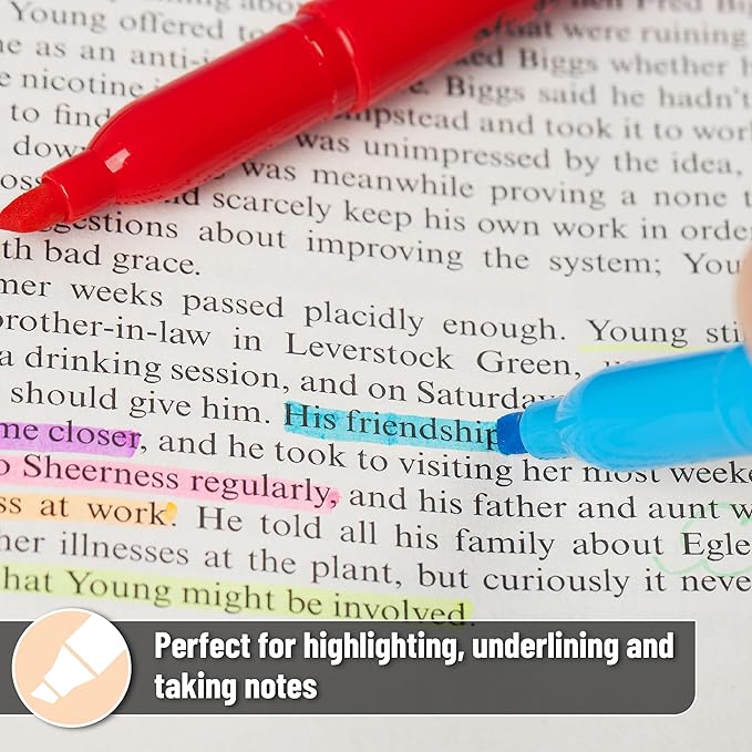 Mr. Pen- Highlighters Assorted Colors, 28 Pack, Chisel Tip, 7 Bright Fluorescent Colors, Quick Dry, Odorless & Non-Toxic Ink