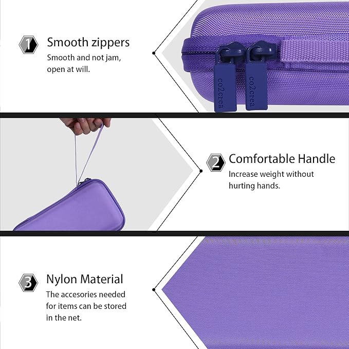 co2CREA Carrying Case for Texas Instruments TI-84 Plus CE Python Enhanced/TI-84/TI-Nspire CX II CAS/TI-Nspire CX II/TI-83 Plus/TI-89 Titanium/TI-85/TI-86 Color Graphing Calculator, Iris Purple Case