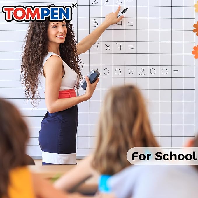 Dry Erase Markers Chisel Tip Black,48 Count Bulk,Erasable Whiteboard Markers with Low Odor Ink Quick-Drying for Calendar Boards Office Home School Writing Planning