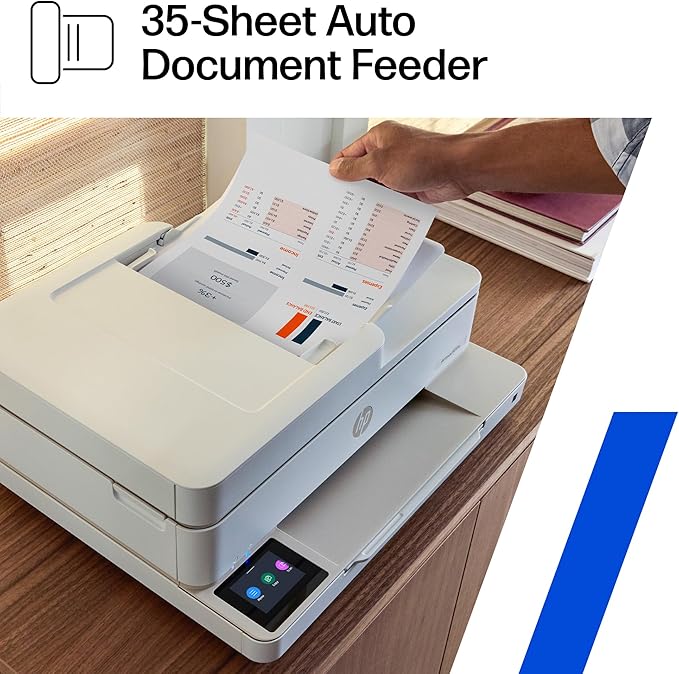 HP Envy 6555e Wireless All-in-One Color Inkjet Printer, Portobello, Print, scan, copy, Duplex printing Best-for-home, 3 month Instant Ink trial included, AI-enabled (714N5A)