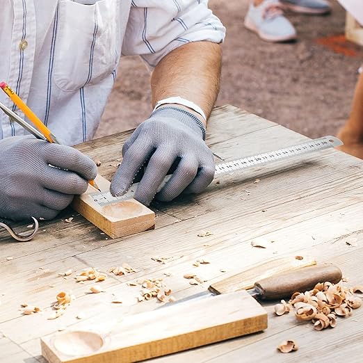 Macarrie 30-Piece Metal Ruler Set - 12 Inch Stainless Steel Rulers with Imperial & Metric Measurements, Etched Markers for School, Classroom, Home Office