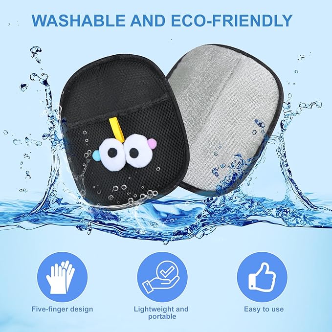 ZQJKLE Pet Hair Removal Glove for Cats & Dogs 1PC and Cat & Dog Grooming Gloves for Shedding Brushes 1 Pair, Pet Hair Remover Tool for Clothing, Couch, Carpet, Car Seat, Deshedding Brush & Massage