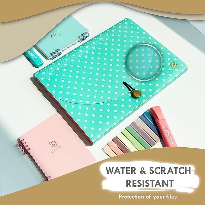 CNK File Folders Organizer with 13 Pockets Accordion Expanding Folder For Documents Receipt Document Paper Pocket Filing Products Accordian Important expandable holder files alphabetical Labels Letter