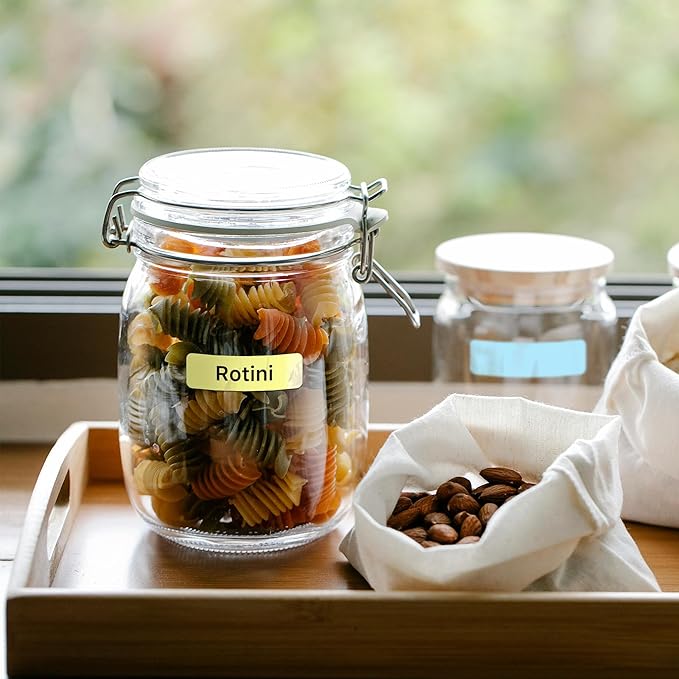 Label Maker Tape - D30 Label Tape, Multi Color Sticker Thermal Paper for Phomemo D30 Label Printer, Household Storage Labels, Self-Adhesive Label Tape, 12 mm x 40 mm, Set of 3