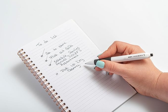 Zebra Pen Sarasa Dry X1+ Retractable Gel Pen, Plastic Barrel with Protective Coating, Medium Point, 0.7mm, Black Ink, 12-Pack