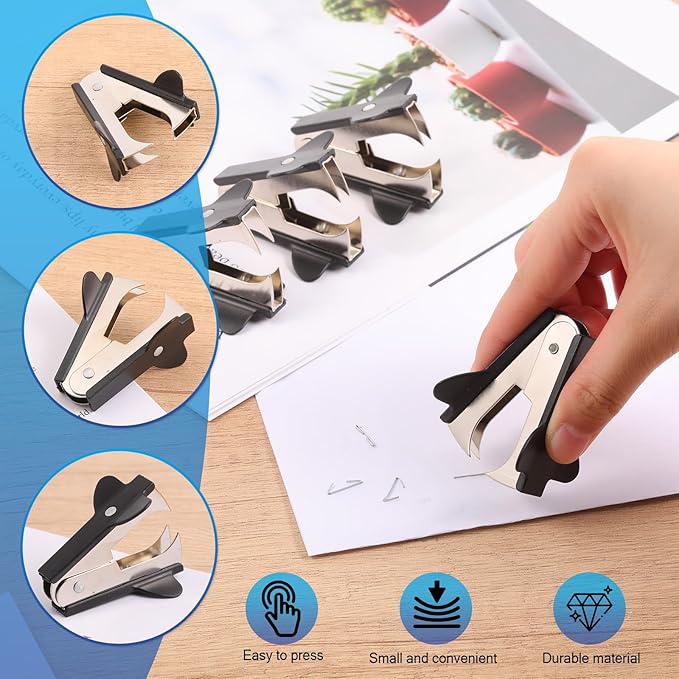 Sherr 20 Pack Mini Staplers Bulk 20 Pcs Staple Remover with 15000 Nail Office Staplers for Desk 25 Sheet Capacity Back to School Students Teachers Supplies for Classroom Office Business Black