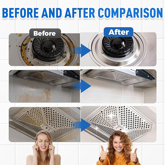 Multifunctional Powerful Spray Kitchen Foam Cleaner, 2025 New Multi-Purpose Cleaning Spray, Easy-To-Use Grease Remover For Kitchen, Fast-Acting Tile Cleaner For Families (3)