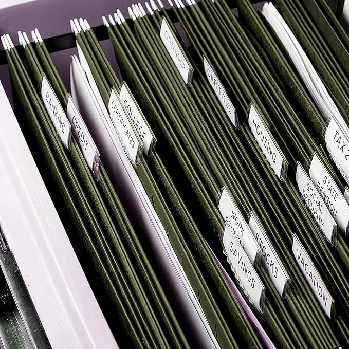 Hanging File Folders, RAZCC 60 Pack Reinforced Hanging Folders Legal Size, Designed for Bulky Files, Filing Cabinet, Adjustable Tabs, Green