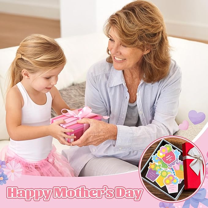 CJiangpo 30Pcs Mother's Day Sticky Notes Pads, 600 Sheets Self Stick Notepad Memo Pads Colorful Flowerpot Shape Page Marker Mother's Day Gifts for Mom School Office Supplies Party Favor Filler