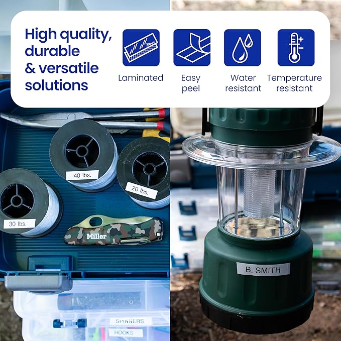 Brother Genuine P-Touch TZe Black Print on White Label Tape (TZeS251), Strong Adhesive Laminated, ~1in x 26.2ft (24mm x 8m), for Select P-Touch Label Makers, Water-Resistant, Extra Strength