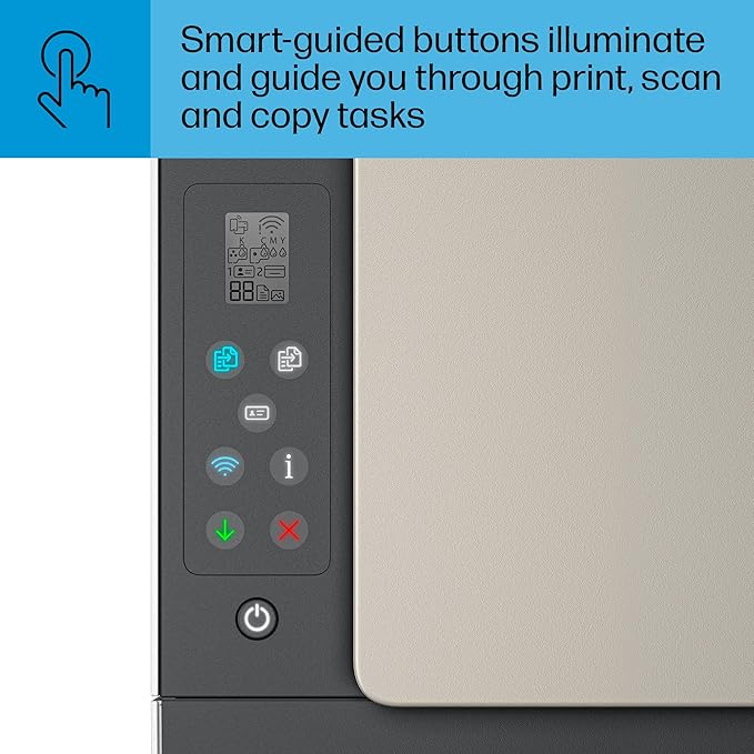 HP Smart Tank 5103 Wireless All-in-One Ink Tank Printer, Scanner, Copier with 2 Years of Ink and 100 Sheets of Photo Paper Included, Best-for-Home, Refillable, AI-Enabled (5D1B2A)