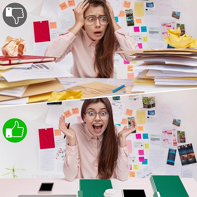 100 Packs Colored File Folders,Green File Folders,Two Tone Color File Folder 8.5 x 11 Inch,1/3 Cut Tabs Letter Size,Manila File Folders for Office,School and Home,Organization