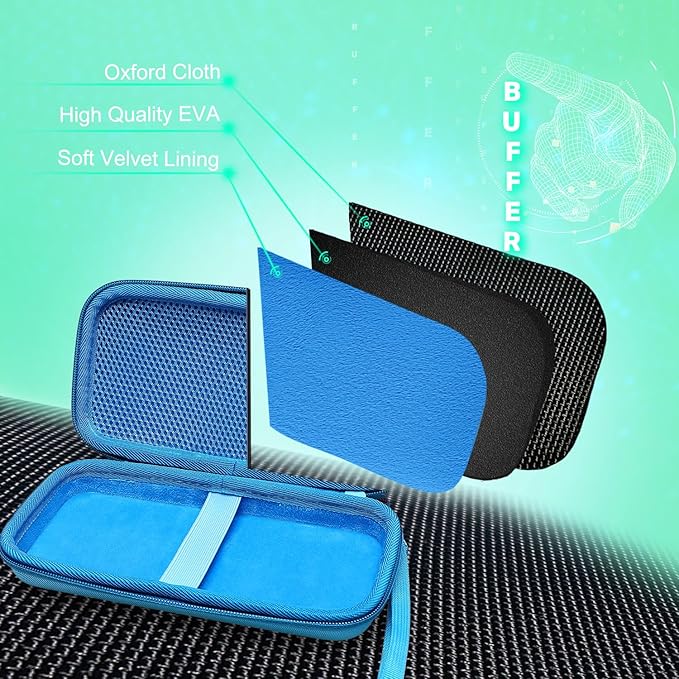 Calculator Case Compatible with Texas Instruments TI-84 Plus CE/TI-84 Plus/TI-Nspire CX II CAS/TI-Nspire CX II/TI-83 Plus/TI-89 Titanium/TI-85 / TI-90 Color Graphing Calculator by XANAD (Wathet)