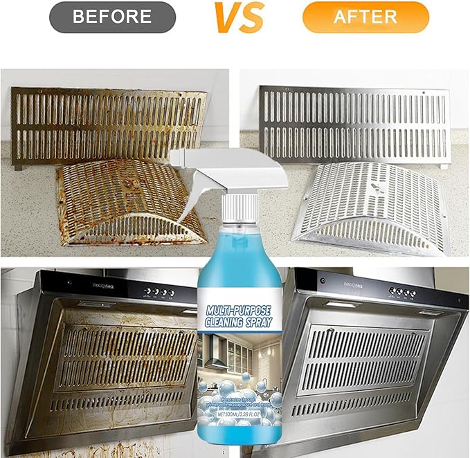 Spray Splash Cleaner, 2026 Upgraded Splash Spray All Purpose Cleaner, Multi-Purpose Handheld Degreaser, Foam Sprays Cleaners for Stove, Oven, Kitchenware (2)