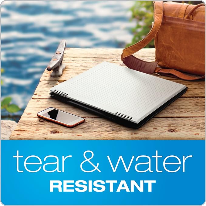 Oxford Stone Paper Notebook, School Notebooks, Journal for Writing, 8-1/2" x 11", Blue Cover, 60 Sheets, 12 Pack (161646)